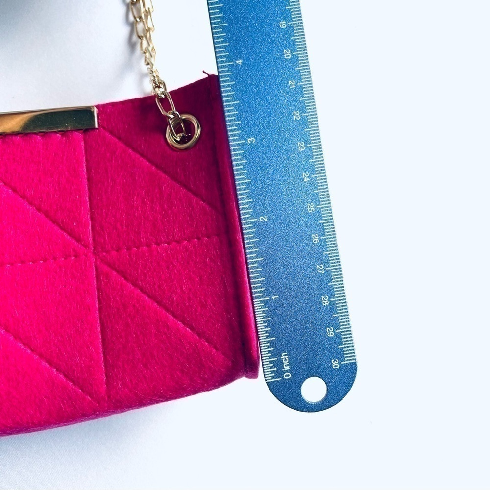 NWOT Barbie Style Hot Pink Square Evening Bag Women Mini Purse Girls - Picture 12 of 13